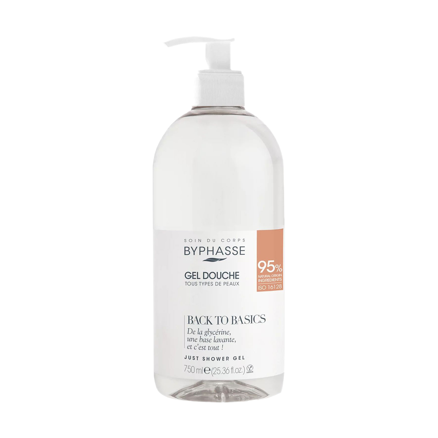Гель для душу Byphasse Back To Basics Just Shower Gel для всіх типів шкіри, 750 мл